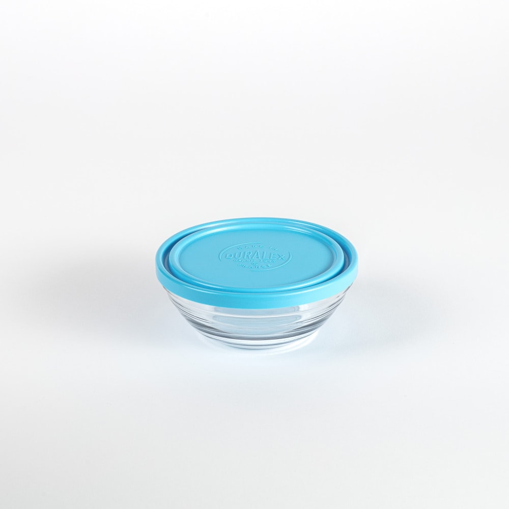 Boite de conservation ronde couvercle bleu 50cl - Maisons du Monde