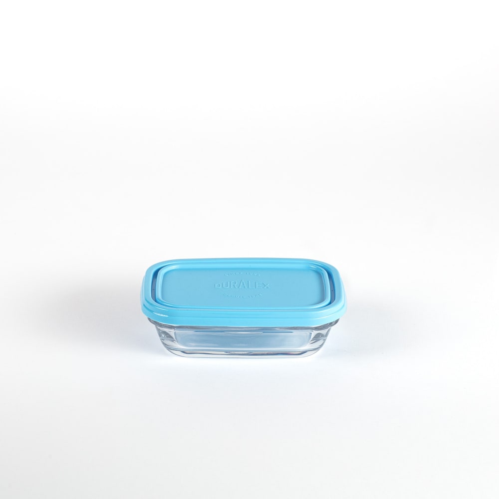 Boite de conservation rectangulaire couvercle bleu 39cl - Maisons du Monde