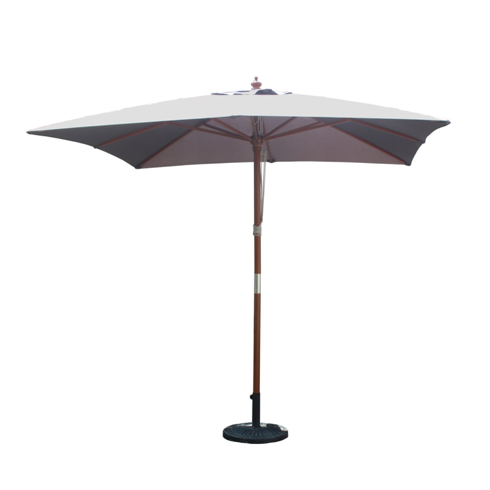 Parasol gris carré 2,5 x 2,5 m