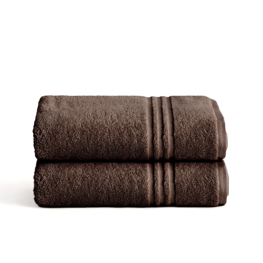 Boheme Set mit 2 mokkafarbenen Baumwollhandtüchern (30x50) style modern Braun Öko-Tex Zertifikat Baumwolle