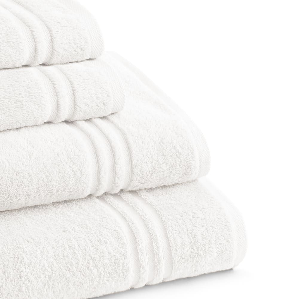 Set mit 4 weißen Baumwoll-700g Handtüchern (50x100)+(70x140) -