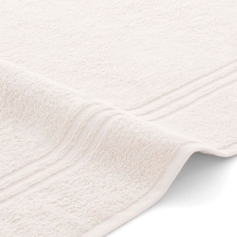 4er-Set Handtücher 700 g/m² Weiß/Grau (50×100+70×140) - Maisons