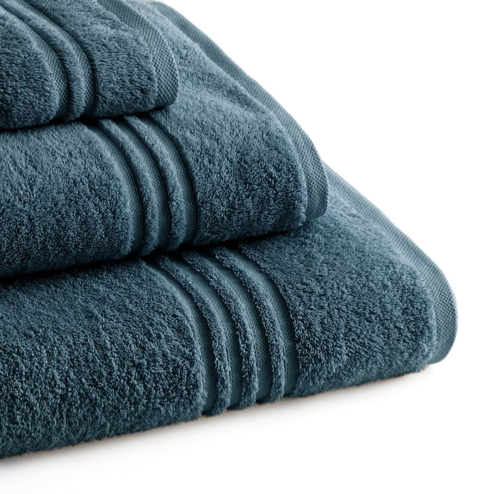 Set mit 3 türkisblauen Baumwoll-700g Badetüchern