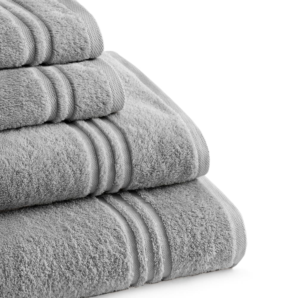 Set mit 4 grauen Baumwoll-700g Badetüchern (50x100)+ (70x140) -