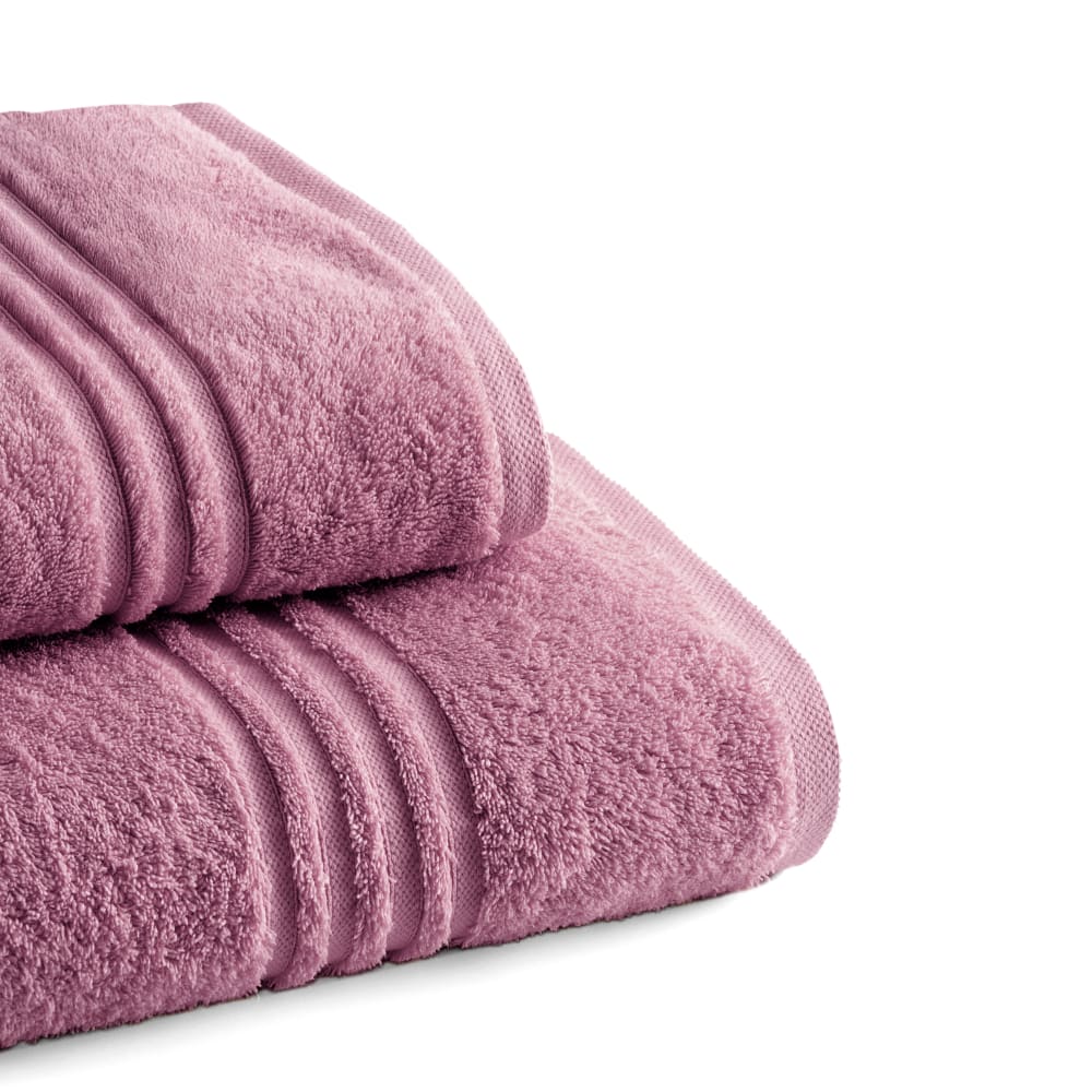 2er-Set rosa Handtücher aus Baumwolle 700g/m² (50x100) - Maisons