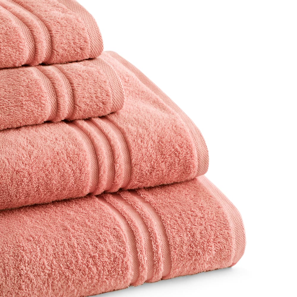 4er-Set Handtücher 700g/m² Baumwolle in Koralle(50x100+70x140) -