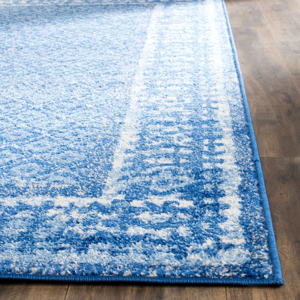 Tapis contemporain en polypropylène bleu, 155 x 229 cm — vue 4