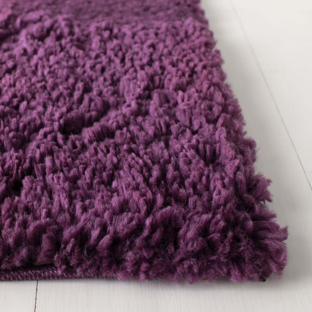 Tapis shag en polypropylène violet, 69 x 183 cm — vue 4
