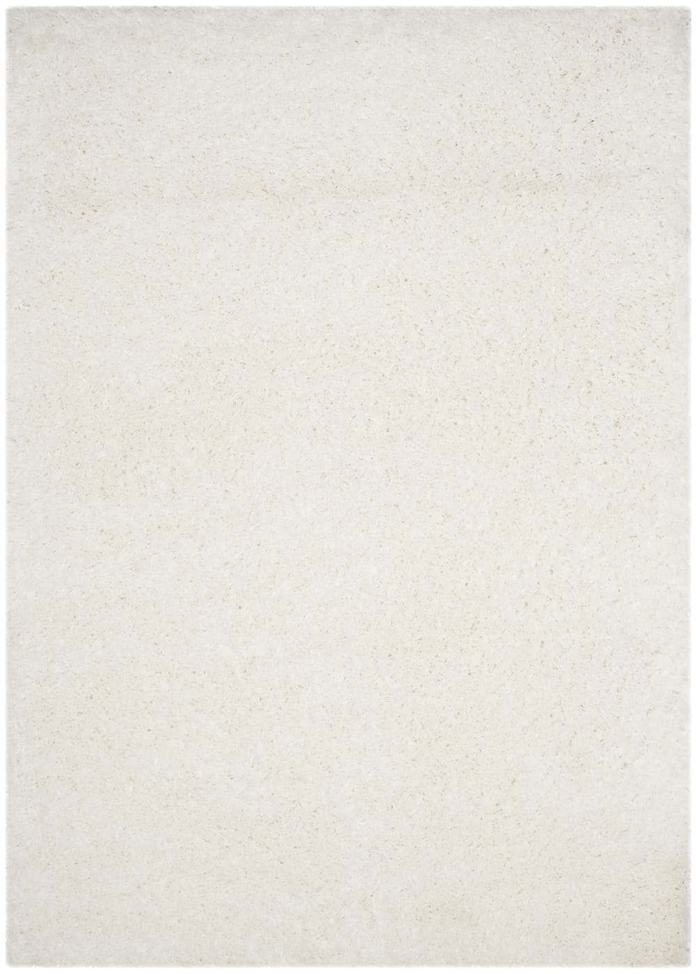 Tapis en polyester blanc, 155 x 229 cm