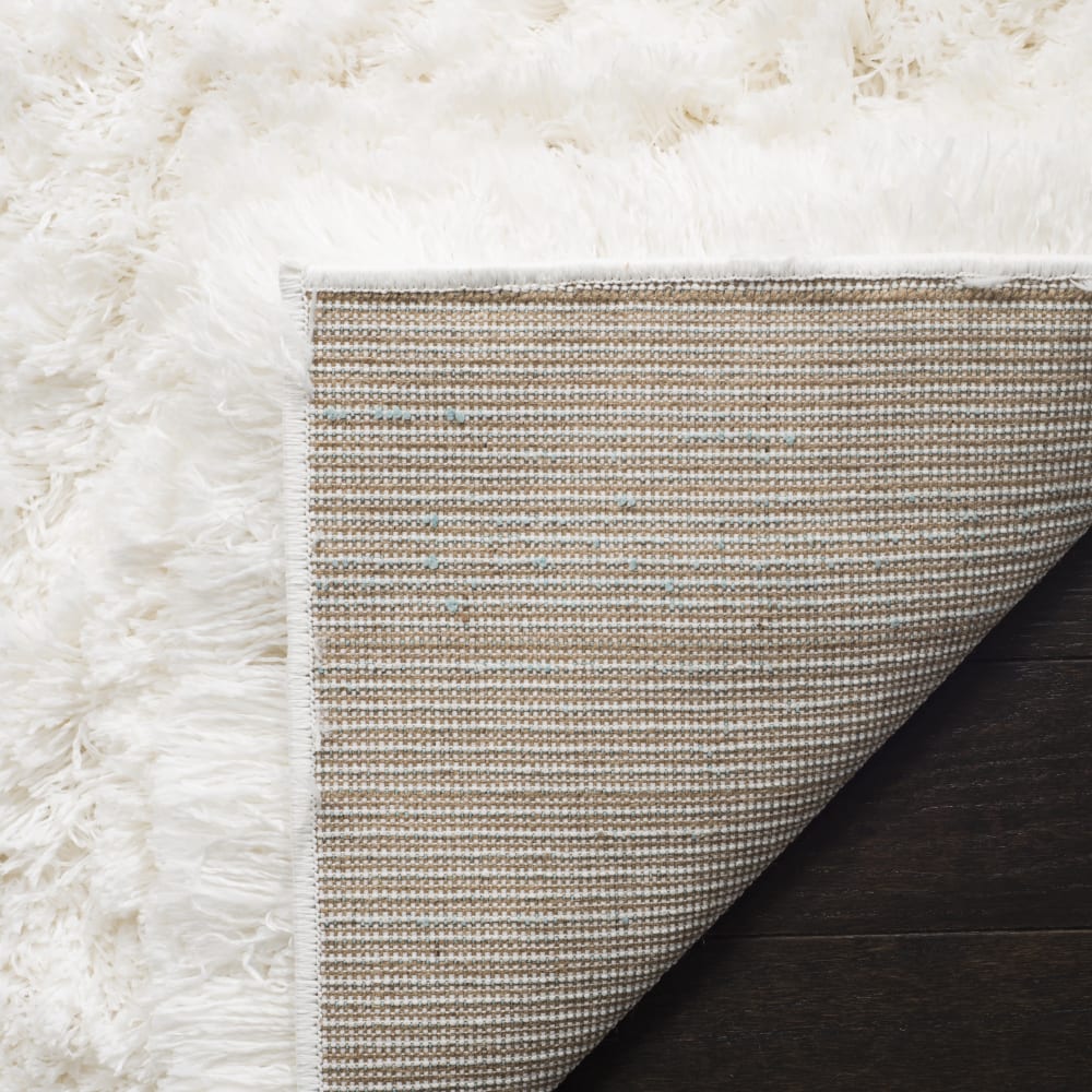 Tapis en polyester blanc, 155 x 229 cm — vue 4