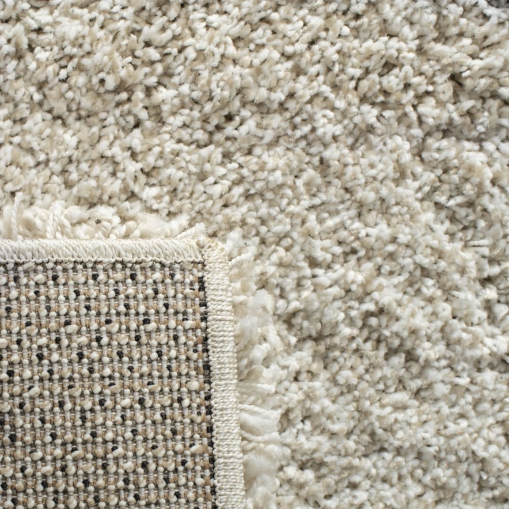 Tapis en polypropylène blanc/gris, 91 x 91 cm — vue 3