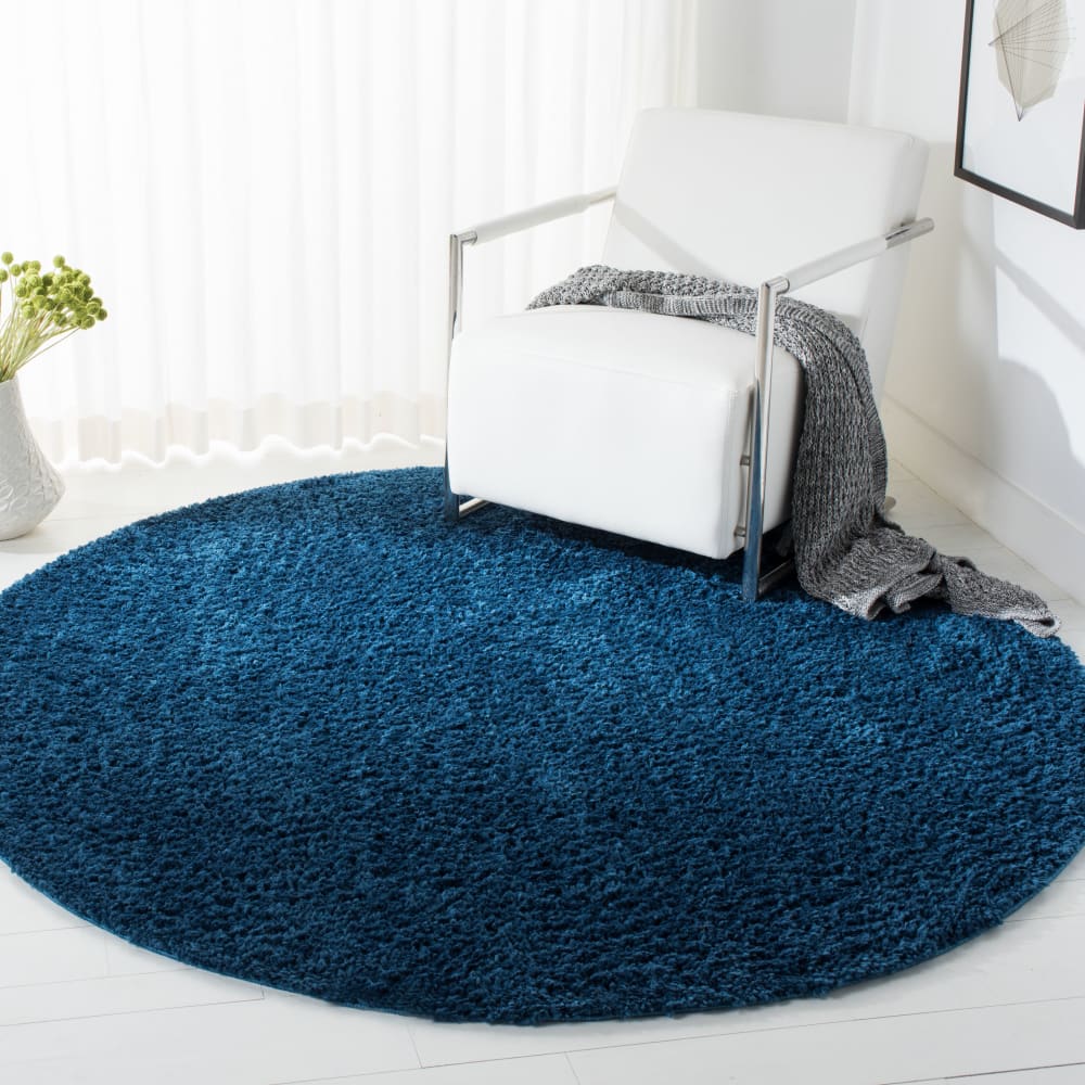 Tapis en polypropylène bleu, 201 cm — vue 4