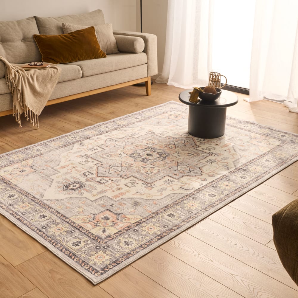 Tapis vintage style oriental gris 160x220 cm — vue 3