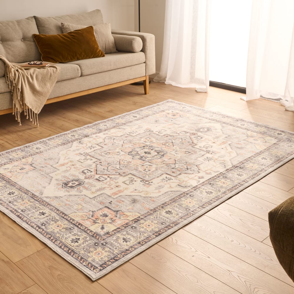 Tapis vintage style oriental gris 160x220 cm — vue 4