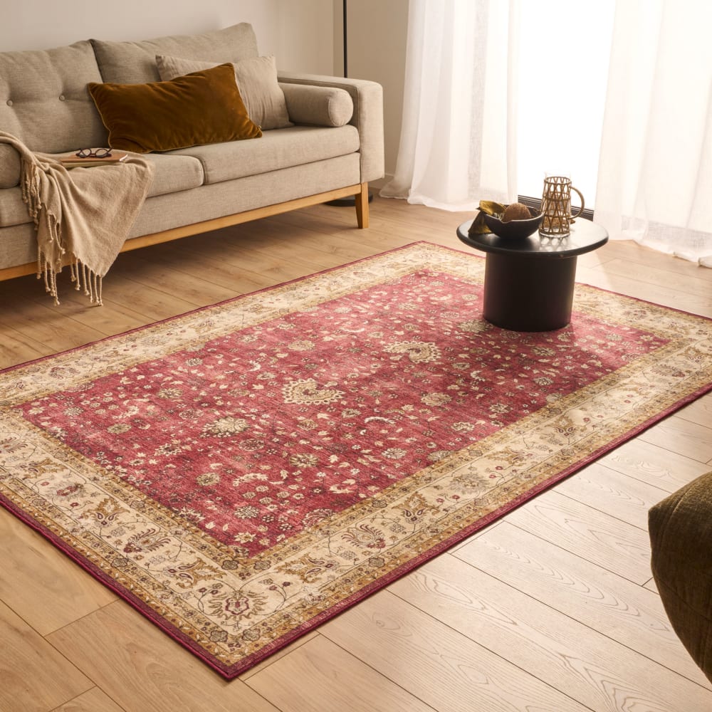 Tapis vintage oriental rouge 120x160 cm — vue 3