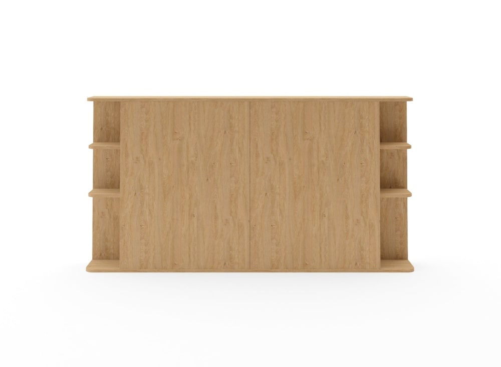 Tête de lit avec rangement 200 cm Chêne