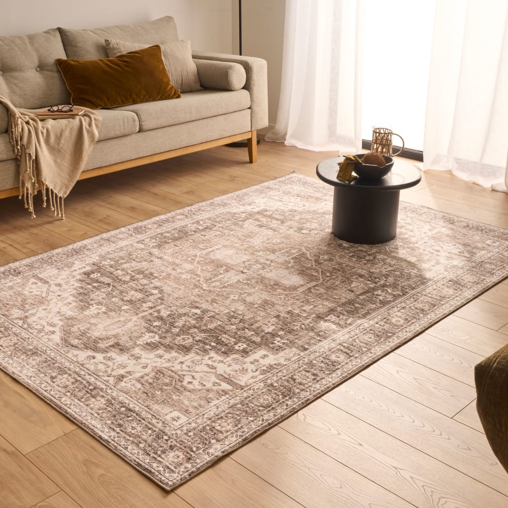 Tapis vintage oriental beige 200x280 cm — vue 3