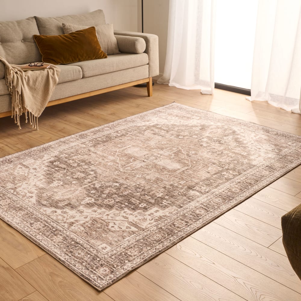 Tapis vintage oriental beige 200x280 cm — vue 4