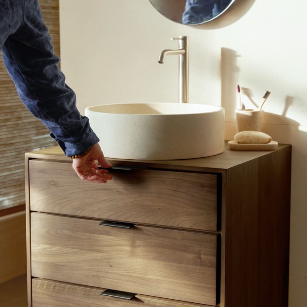 Badezimmermöbel aus massivem Nussbaum 60 cm - Maisons Du Monde