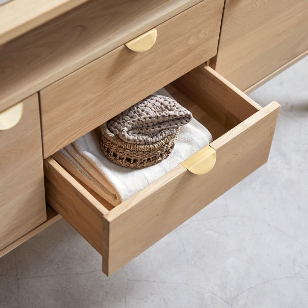 Aufbewahrungsmöbel aus massiver Eiche, 140 cm - Maisons Du Monde
