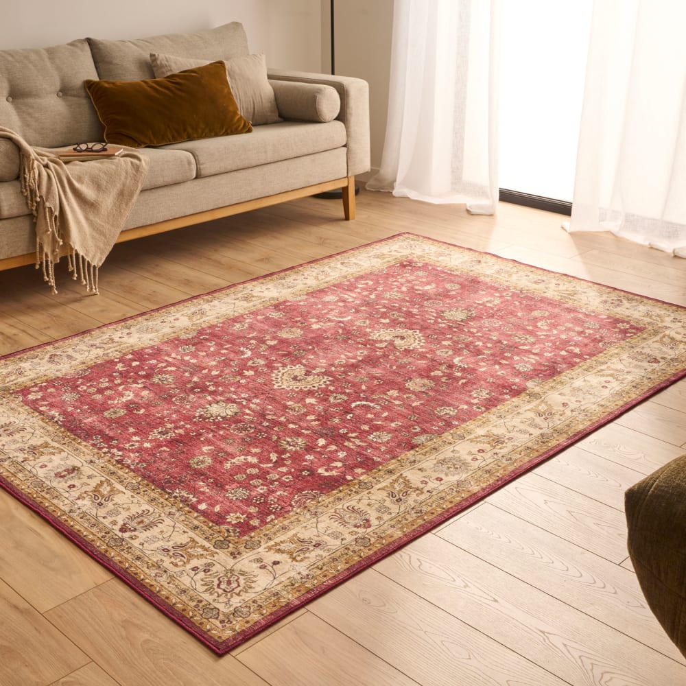 Tapis vintage oriental rouge 200x280 cm — vue 4