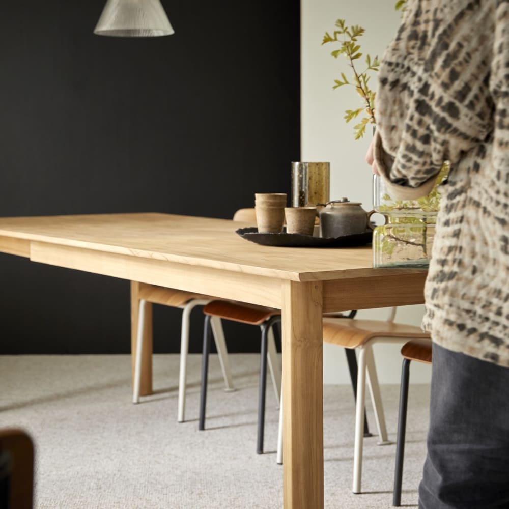 Ausziehtisch aus massivem Teakholz 8-10 Pers. - Maisons Du Monde
