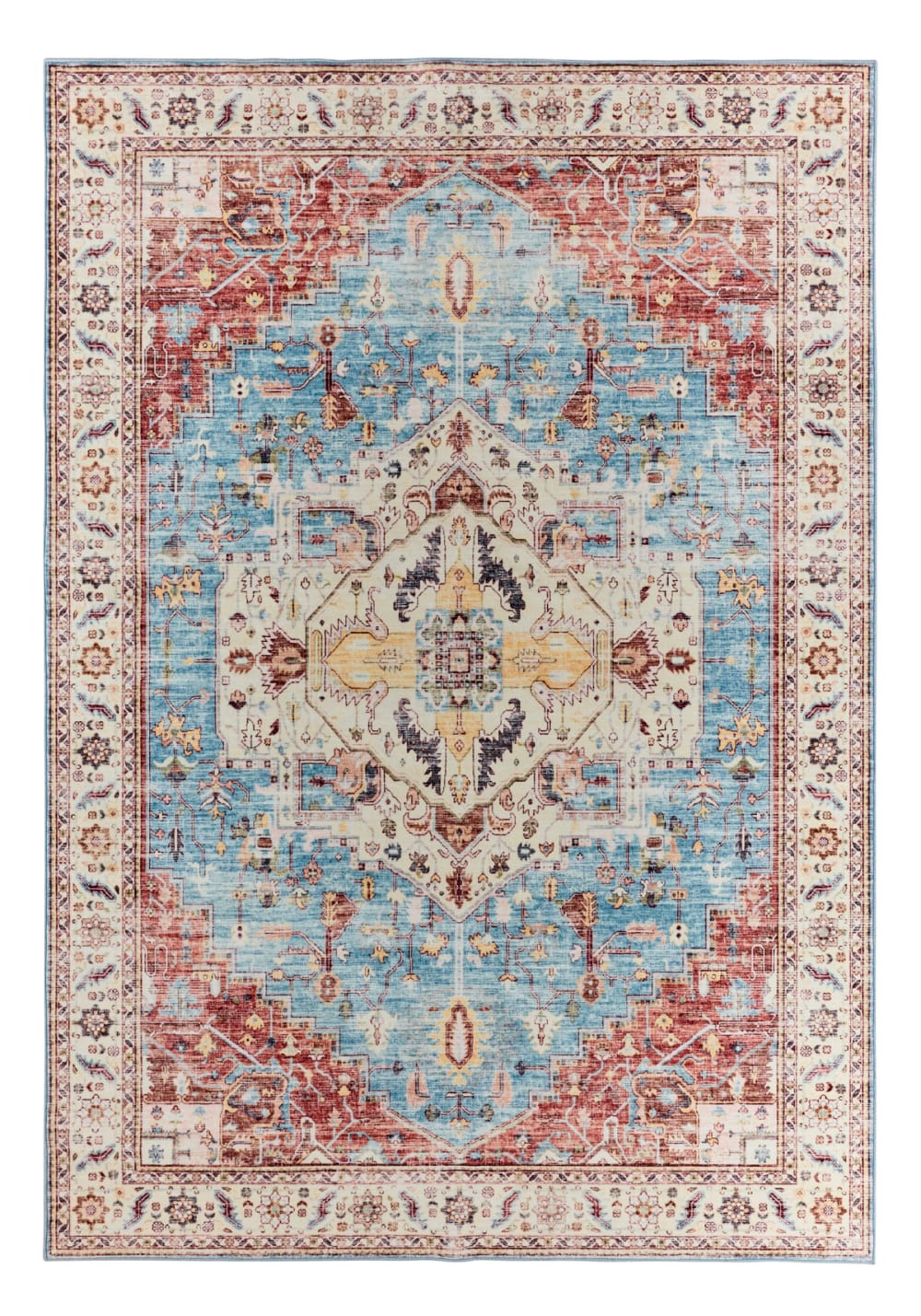Alfombra vintage oriental multicolor 200x280 cm