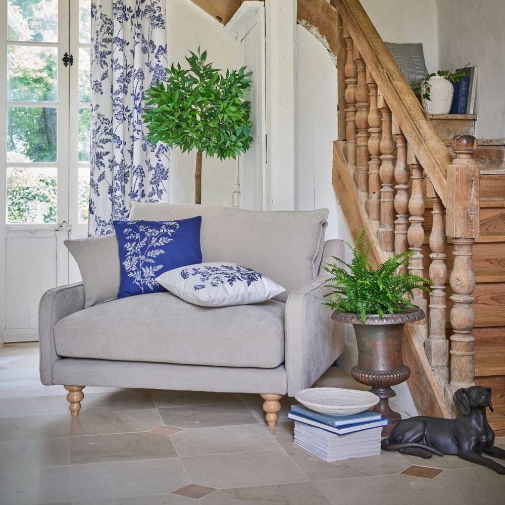 Fauteuil tissu xl grège