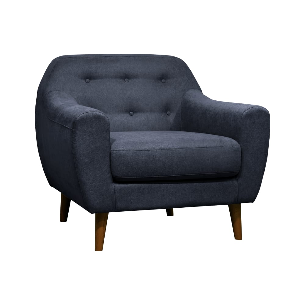 Fauteuil en tissu h78 bleu — Beyit