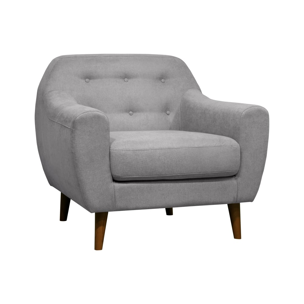 Fauteuil en tissu h78 gris clair — Beyit