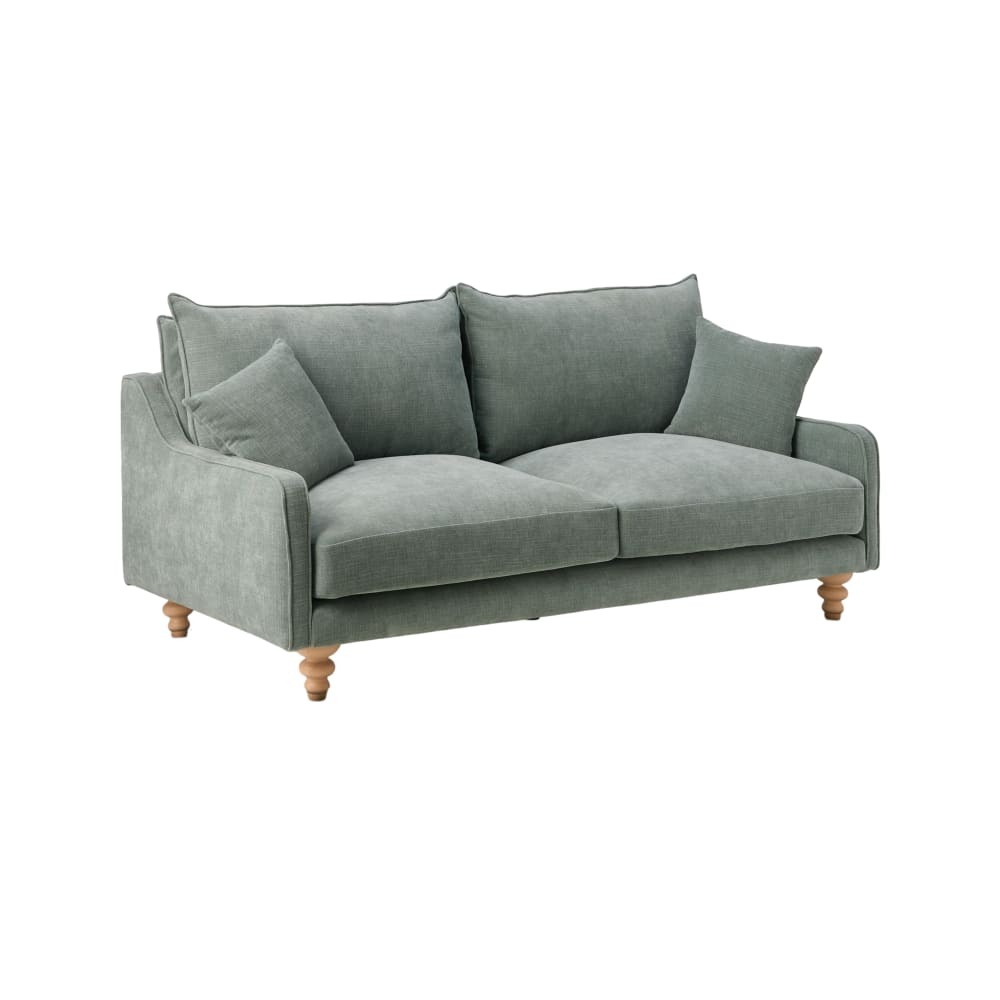 Canapé en tissu 3 places vert d'eau