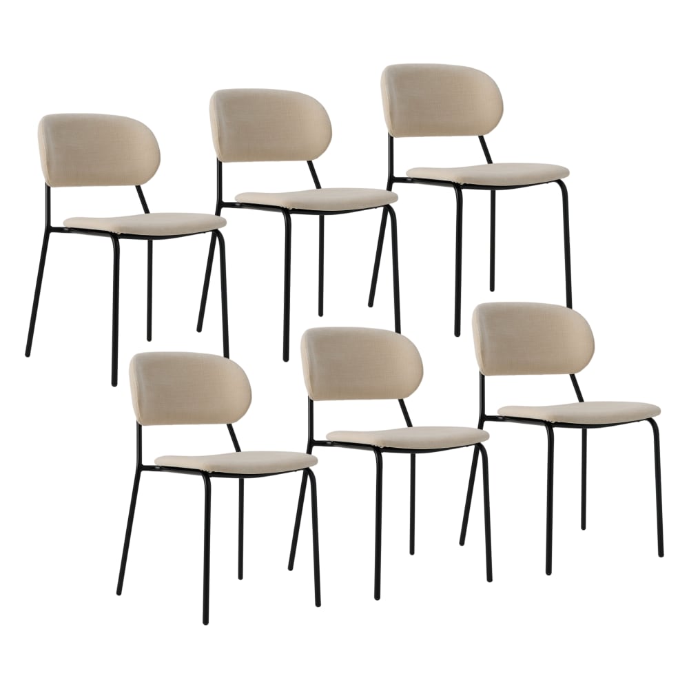 Lot de 6 chaises pieds