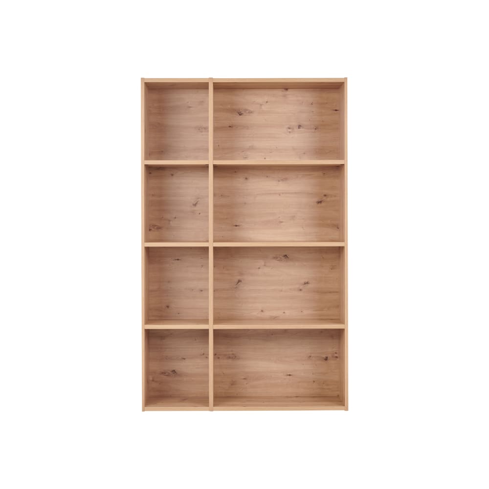 Bibliothèque L129 cm effet bois clair