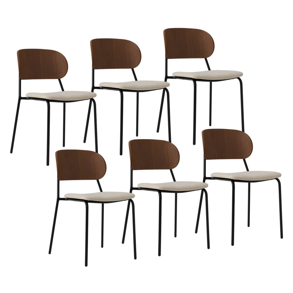 Lot de 6 chaises pieds