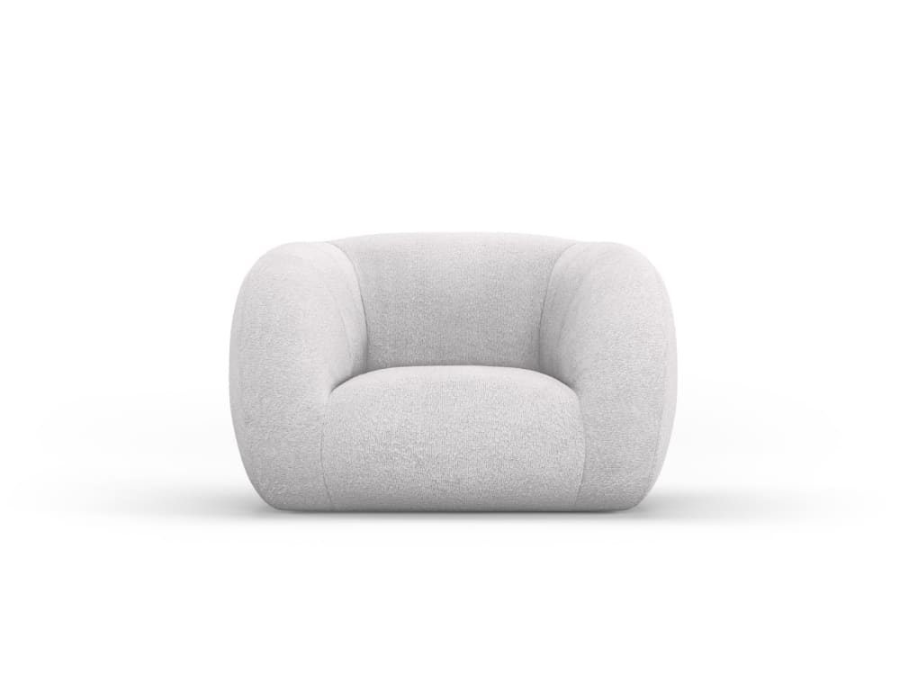 fauteuil en bouclé gris