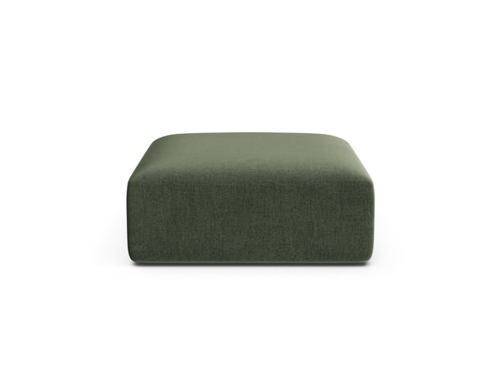 pouf en velours vert