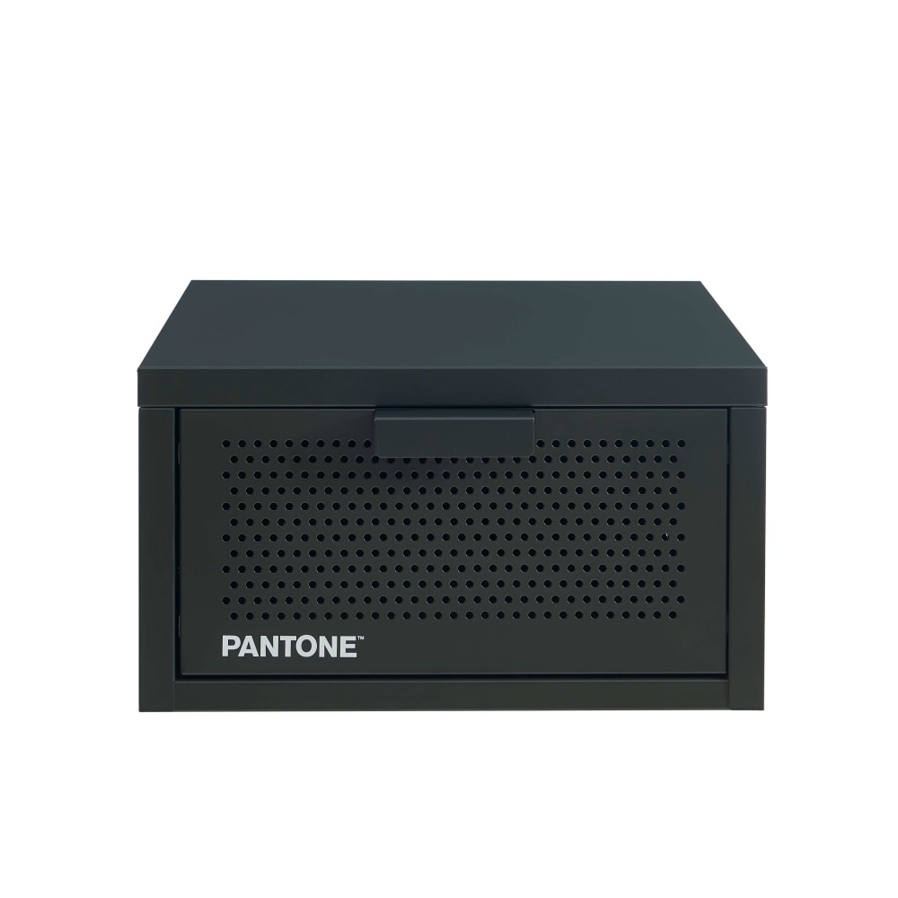 Table de chevet murale métal anthracite 40cm