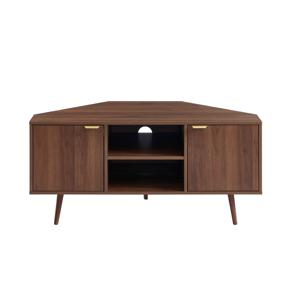 Meuble tv d'angle  effet noyer 115cm