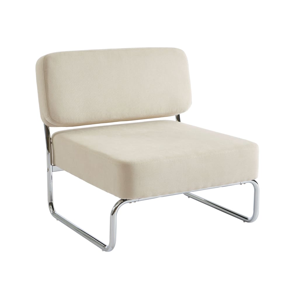 fauteuil  tissu beige