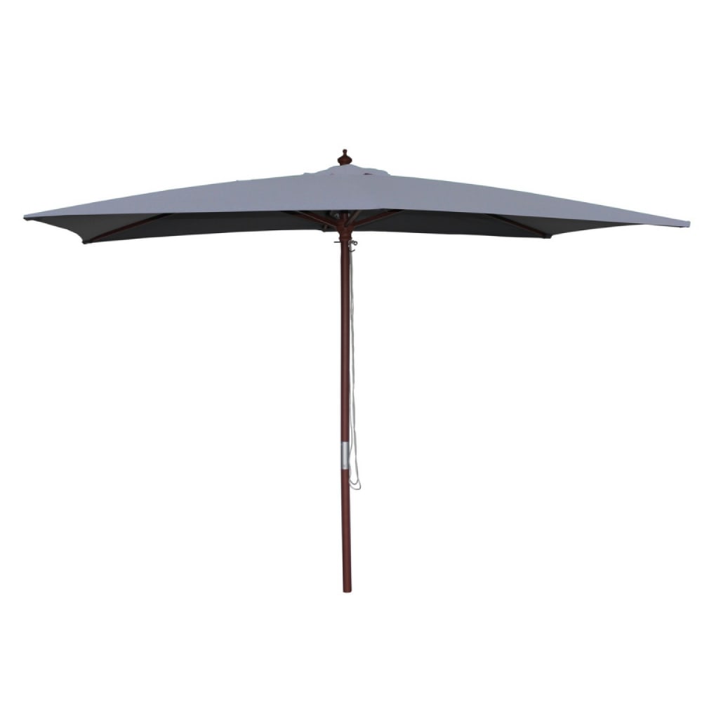 Parasol gris rectangle 2,97 x 1,91 m