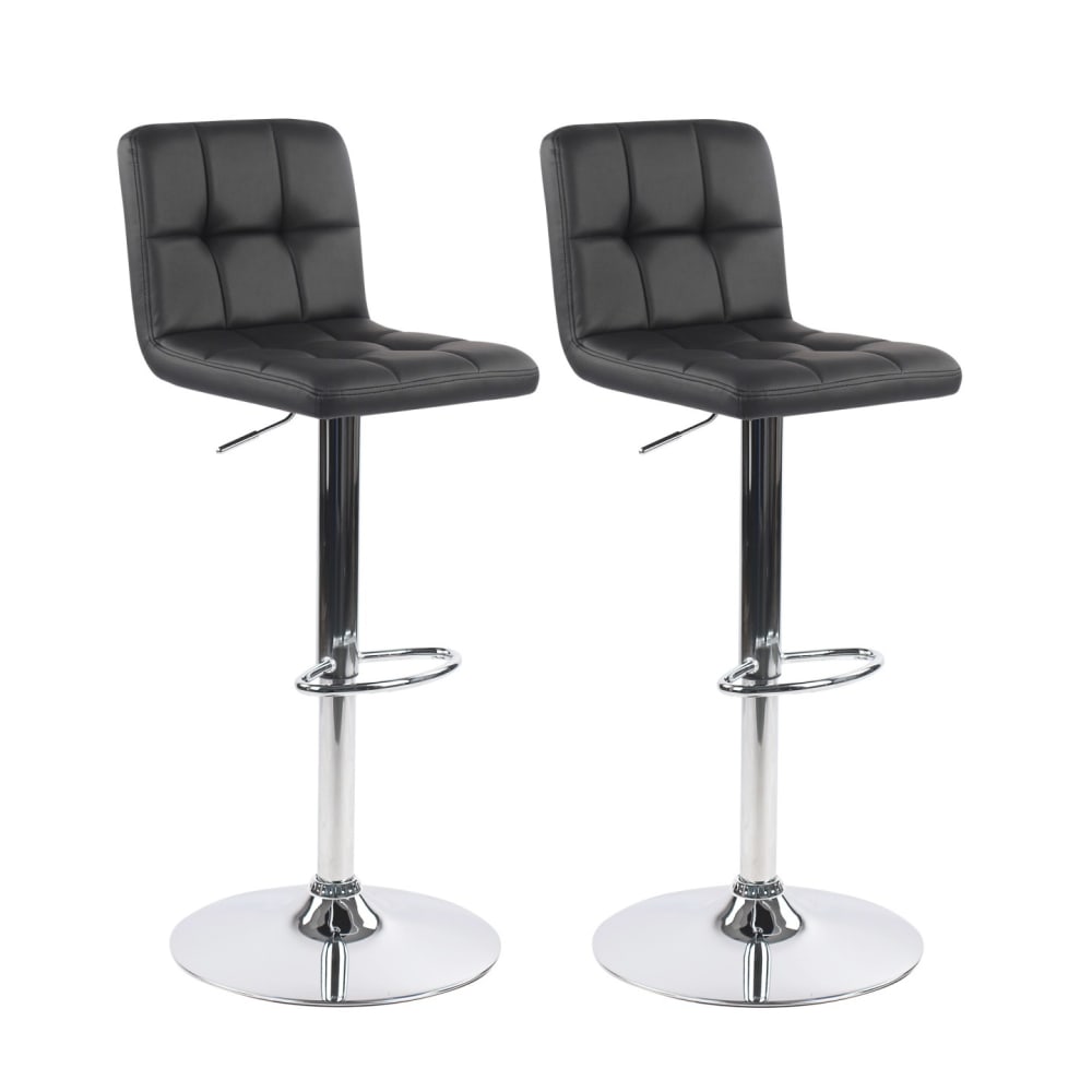 Lot 2 tabourets - cuir