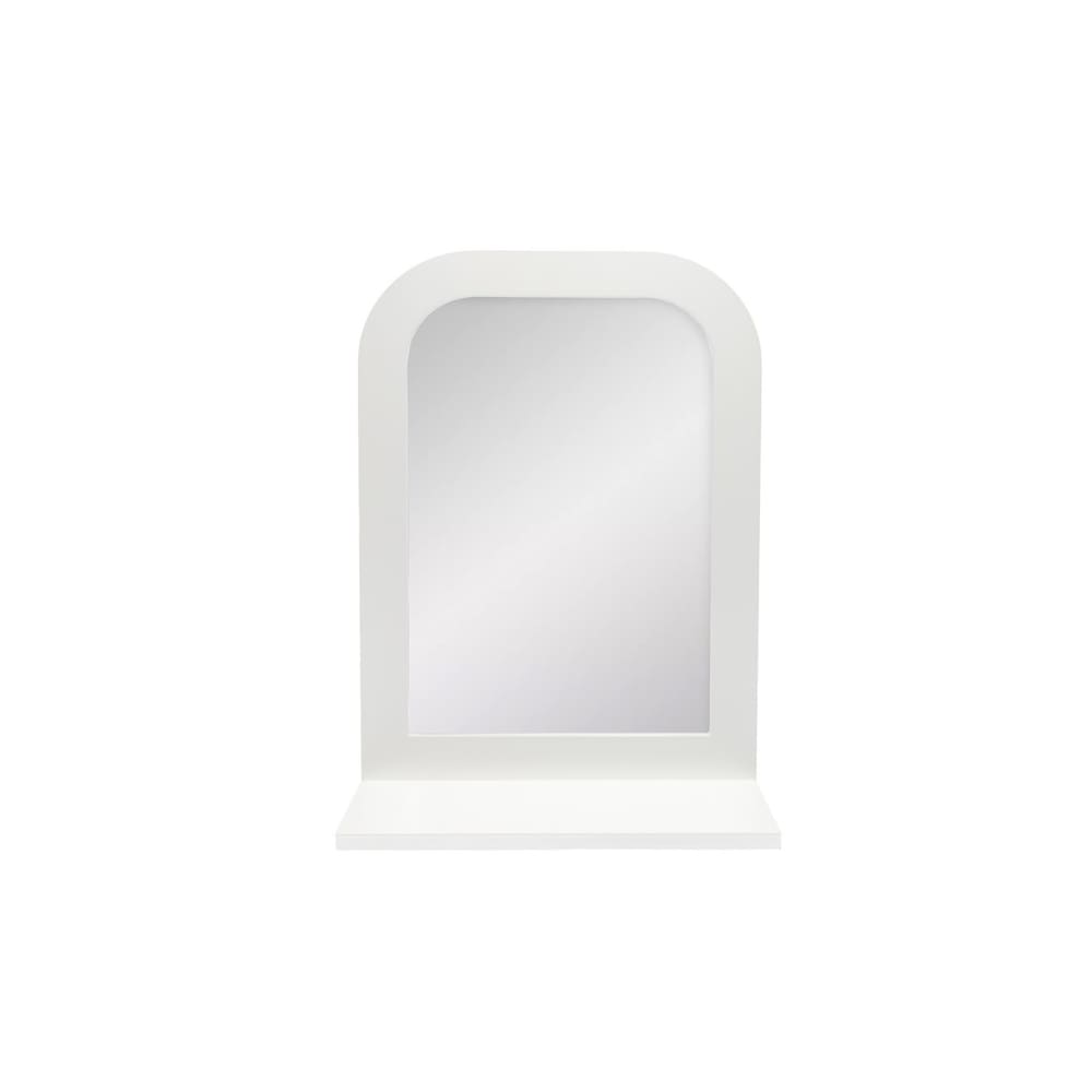 Miroir en bois blanc 38 x 12,5 x 54 cm