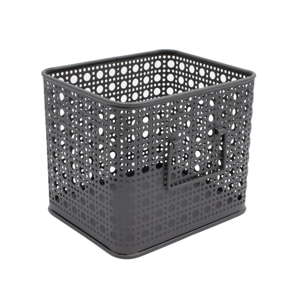Box & beyond Set mit 4 grauen Aufbewahrungskörben aus Metall, 16,5 x 14 x 14 cm style classic chic - Metall