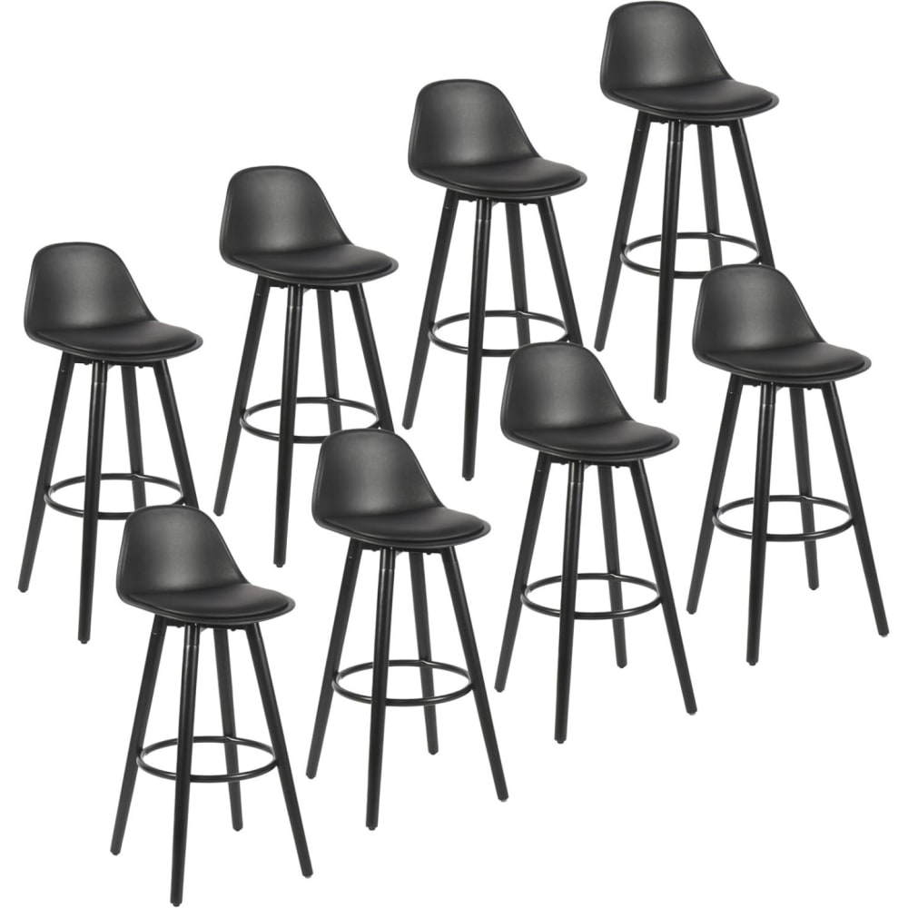 Lot 8 tabourets - simili cuir