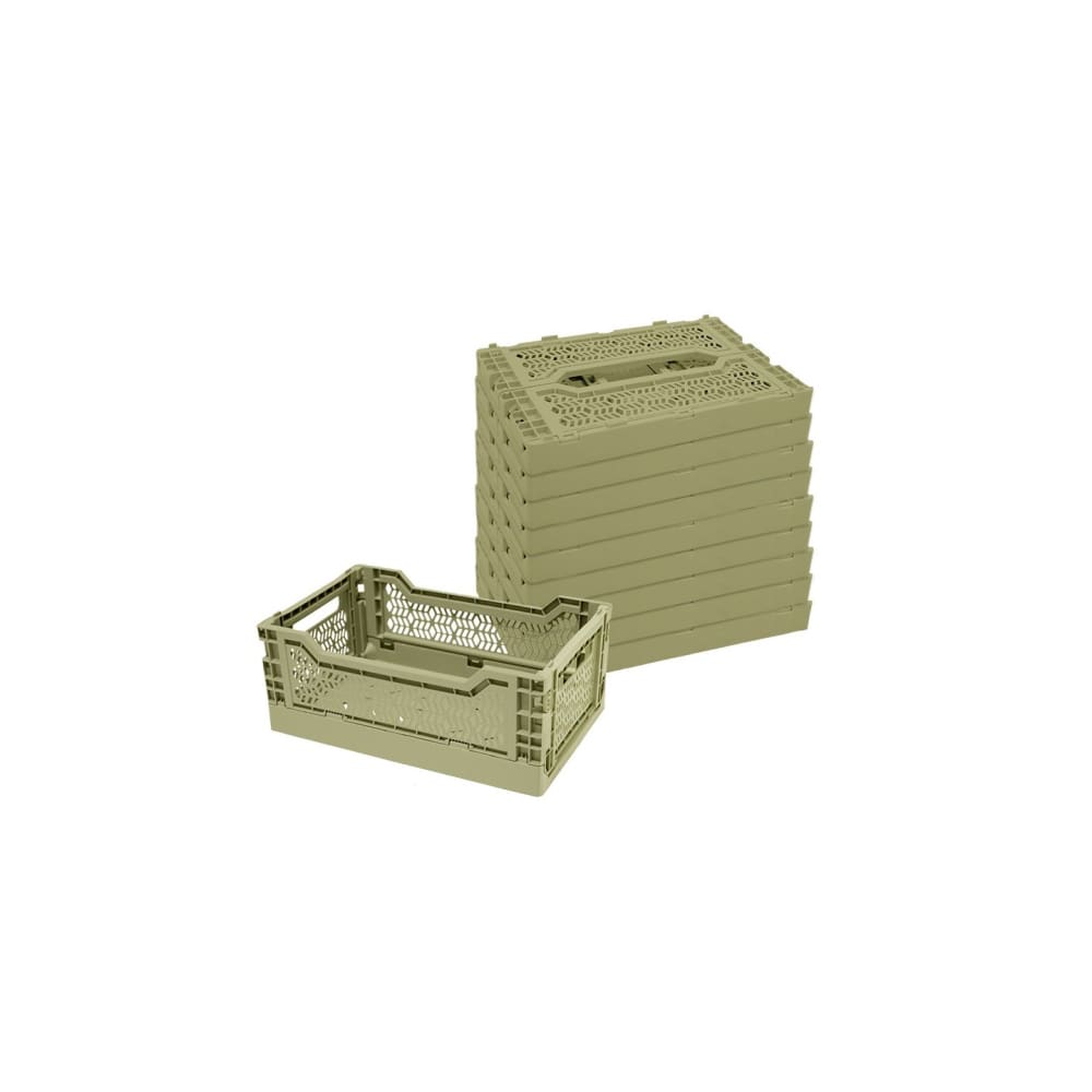 Lot 10 caisses de rangement - pliables