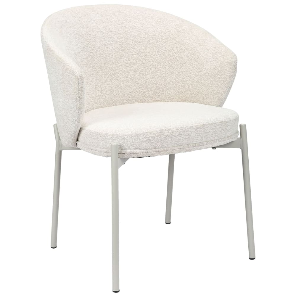 Selsey Polsterstuhl mit Chenille, Hellbeige style modern - Stoff