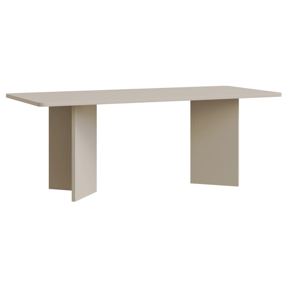 Table à manger rectangulaire 204x90 cm, gris cachemire