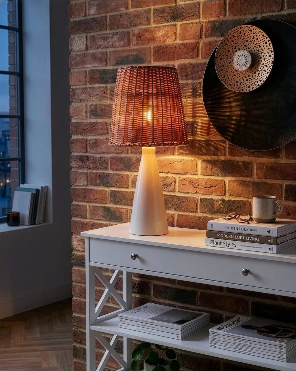 Lampe à poser céramique blanc — vue 3