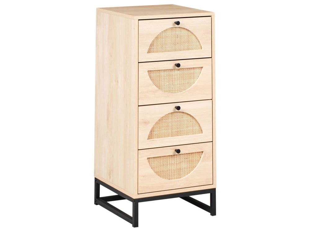 Commode à 4 tiroirs marron clair