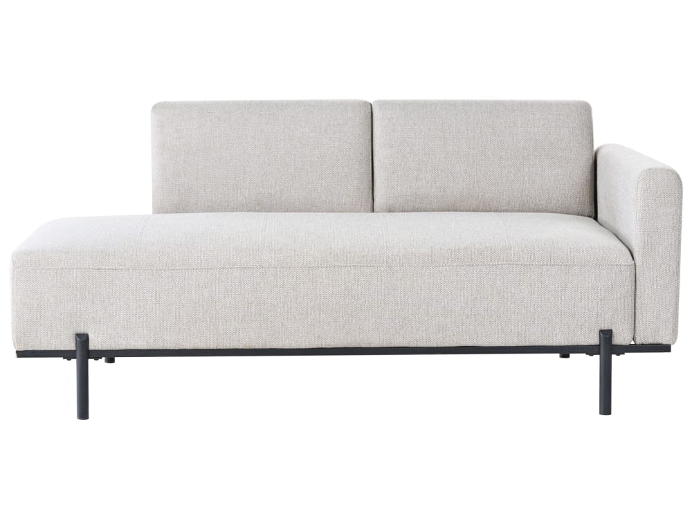 chaise longue lin synthétique